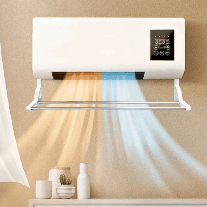 Termoconvettore 1500W Climatizzatore da Parete | Stufa a Basso Consumo con Asse Stendipanni - immagine 2