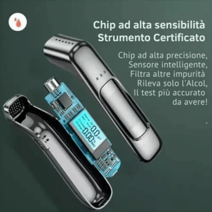 Etilometro Portatile Certificato | Alcol Test Ricaricabile con Display Digitale - immagine 3