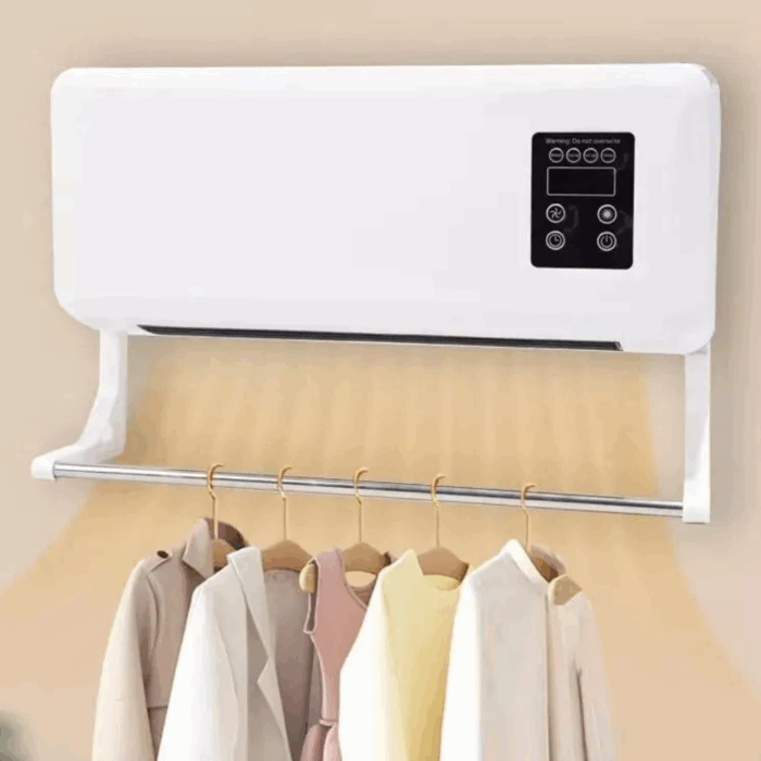 Termoconvettore 1500W Climatizzatore da Parete | Stufa a Basso Consumo con Asse Stendipanni - immagine 8