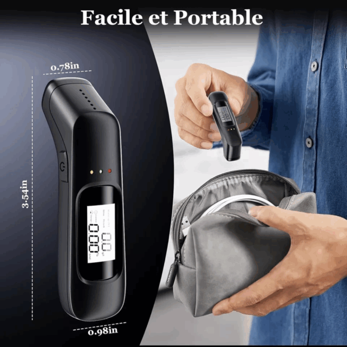 Etilometro Portatile Certificato | Alcol Test Ricaricabile con Display Digitale - immagine 8