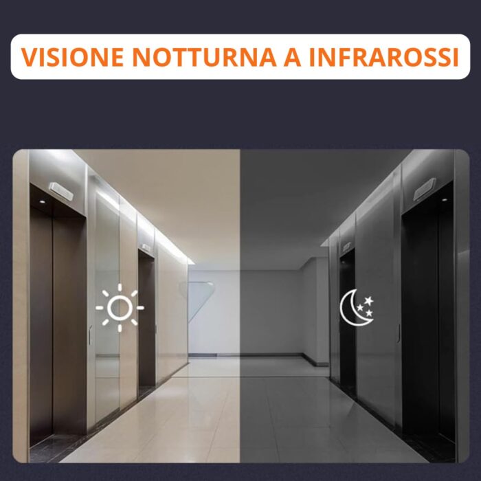Campanello Wireless con Telecamera 1080P | Videocitofono da Appoggio con Schermo 4.3" Infrarossi - immagine 7