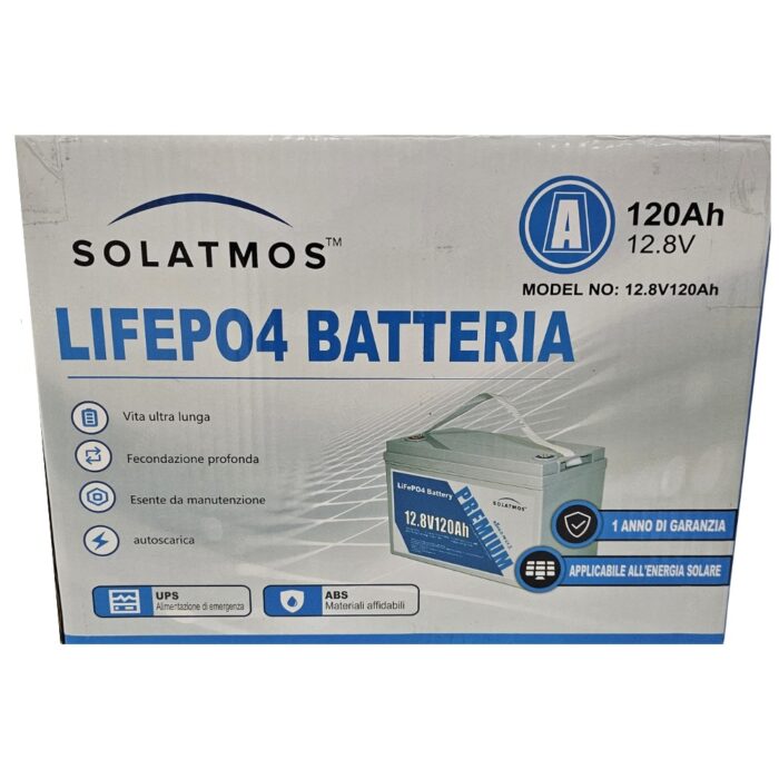 Batteria 120Ah a Litio 12.8V | Accumulo per Impianto Fotovoltaico per Baite, Camper, Villa - immagine 2