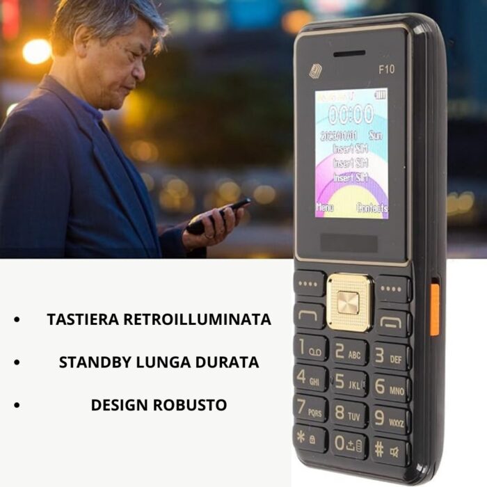 Telefono Cellulare 2.4" con Tasti | Dual SIM, Chiamata Rapida, Torcia - immagine 2