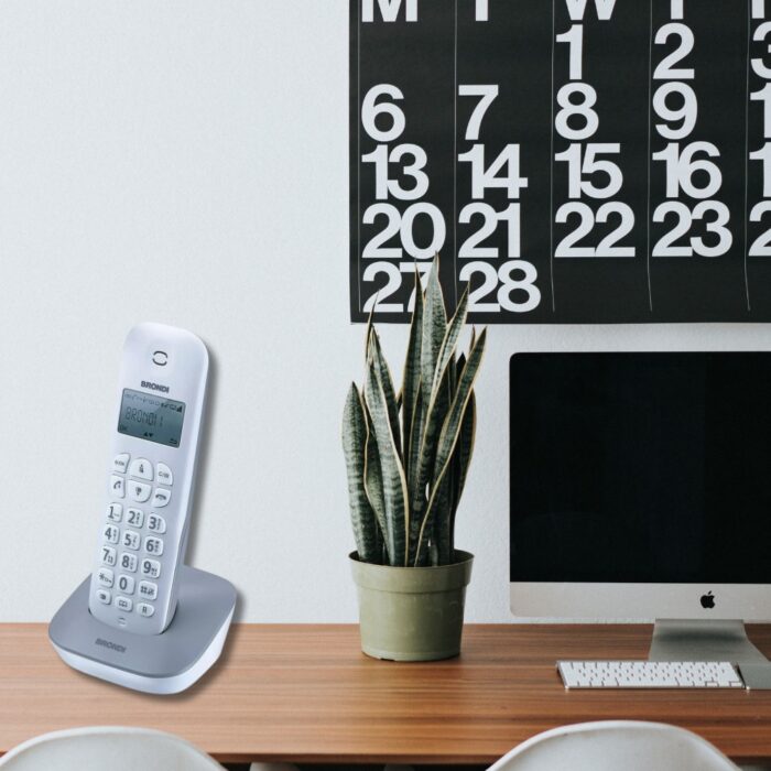 Coppia di Telefoni Fissi Cordless BRONDI | Portatile Senza Fili con Basi - immagine 5