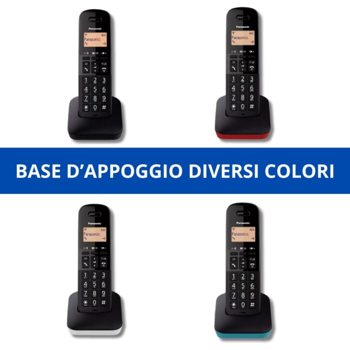 Telefono Fisso Senza Fili Panasonic | Cordless Singolo con Base - immagine 2