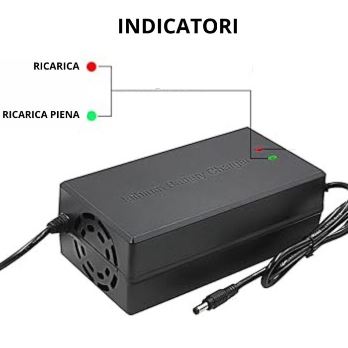 Caricabatterie a Litio 6V 48V 2A | Caricatore Rapido Input 100v-240v 50/60Hz per Monopattini, Biciclette Elettriche - immagine 4