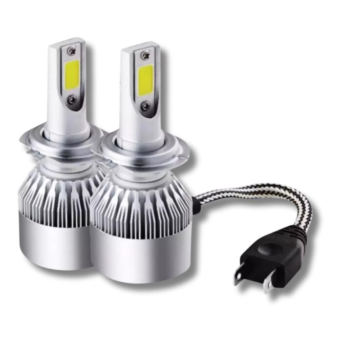 Coppia Lampadine LED H7 C6 per Auto, Moto | Faretti 36W Luce Bianca 6000K - immagine 5