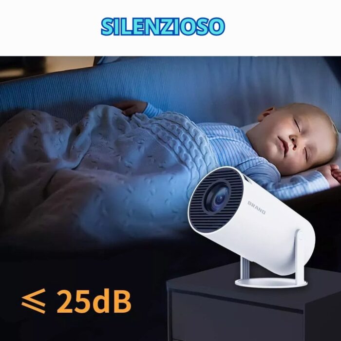 Proiettore con 2 Joystick 4K Bluetooth Wi-Fi | Riflettore Regolabile per Giochi, Film, Serie con Telecomando - immagine 4