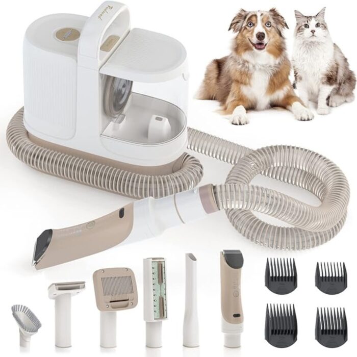 Kit Toelettatura Animali Domestici 6 in 1 Silenzioso | Rasatura, Asciugatura e Lavaggio del Pelo 1,5L - immagine 2