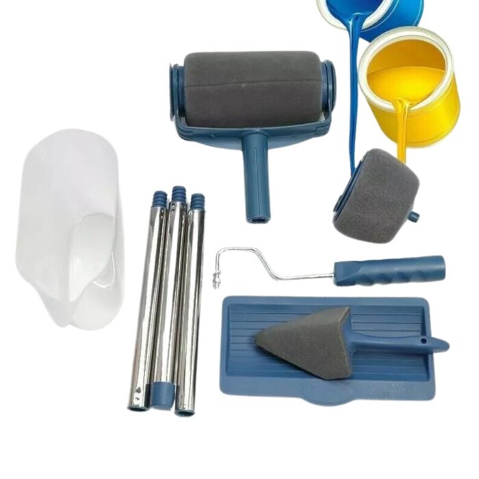 Set 6 pz Pittura con Rullo Anti Gocciolamento | Serbatoio Ricaricabile per Vernice - immagine 3