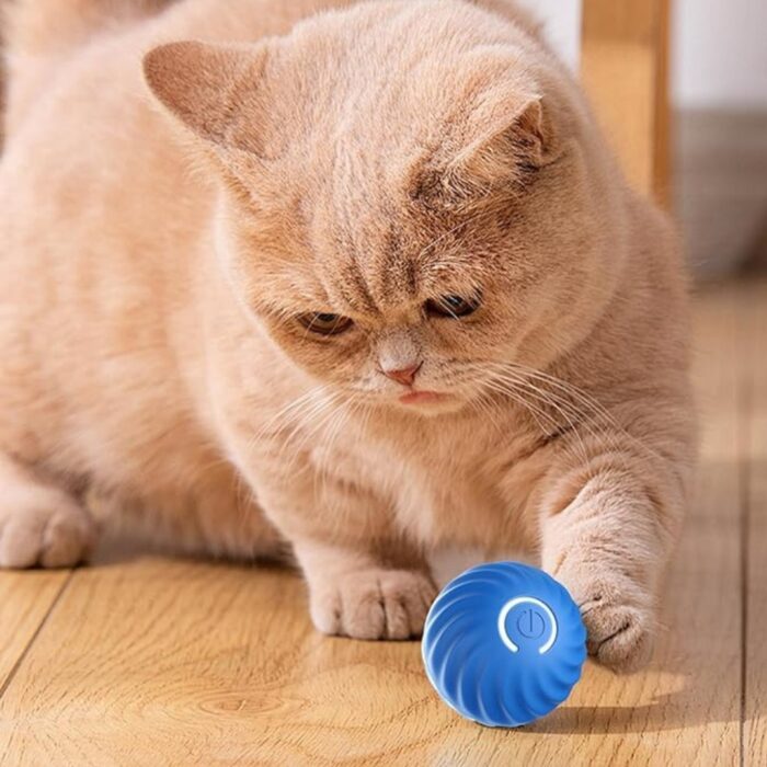 Palla Rimbalzante Auto-Rotolante per Cani e Gatti con Luce LED | Gioco Interattivo Intelligente Ricaricabile USB - immagine 7
