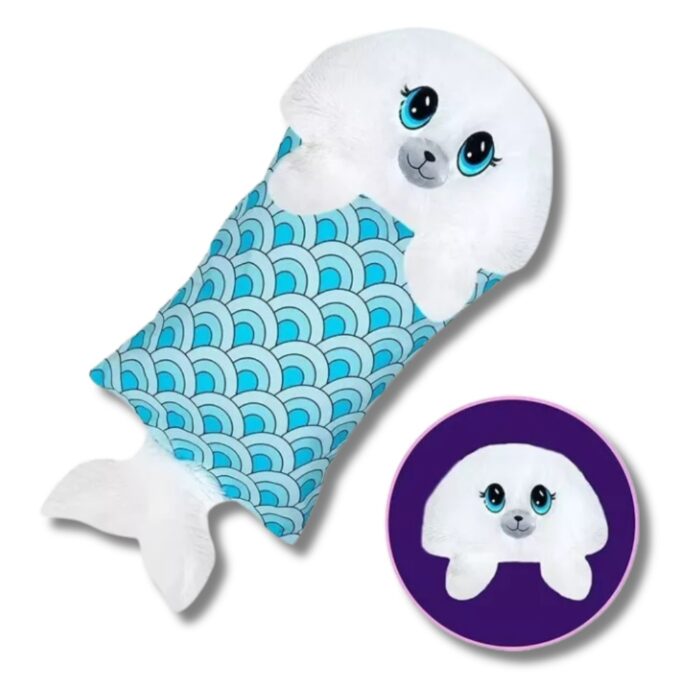 Federa per Cuscino 2 in 1 con Peluche Rimovibile | Copricuscino Soffice Gioco per Bambini - immagine 2