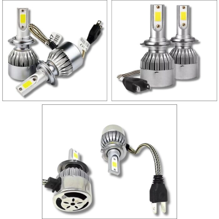 Coppia Lampadine LED H7 C6 per Auto, Moto | Faretti 36W Luce Bianca 6000K - immagine 2