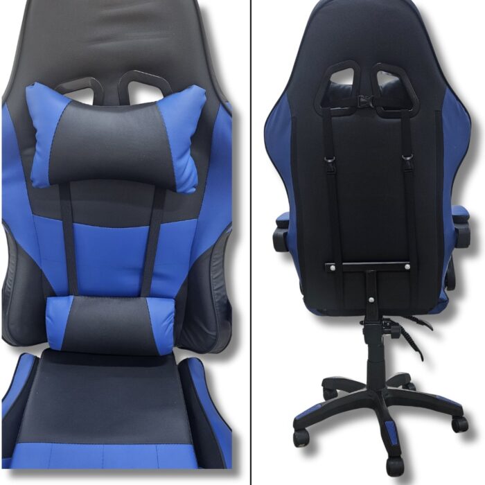 Sedia da Gaming Ergonomica con Cuscini e Braccioli | Poltrona Reclinabile Telescopica per Ufficio - immagine 4
