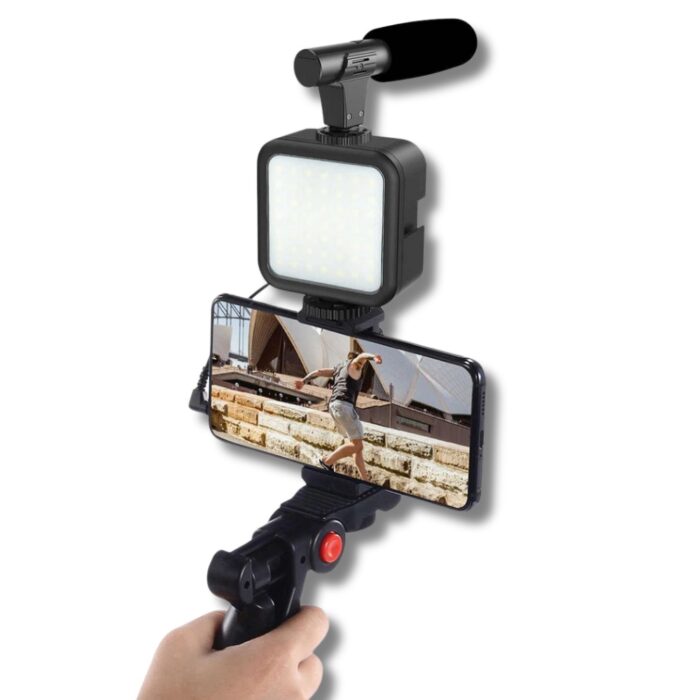 Kit Videomaking per Smartphone con Treppiede | Luce LED e Microfono per i tuoi Video Professionali - immagine 8