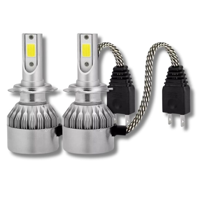 Coppia Lampadine LED H7 C6 per Auto, Moto | Faretti 36W Luce Bianca 6000K - immagine 4