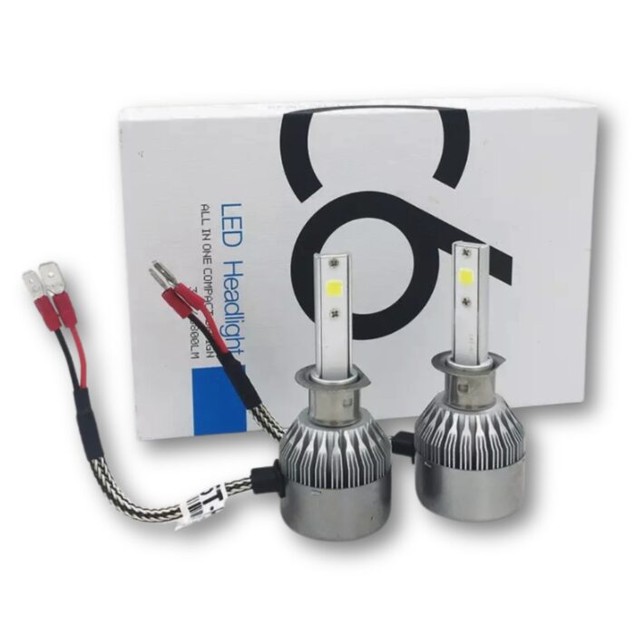 Coppia Lampadine LED H8/H9/H11 C6 per Auto, Moto | Faretti Luce Bianca 6000K 3800LM - immagine 4