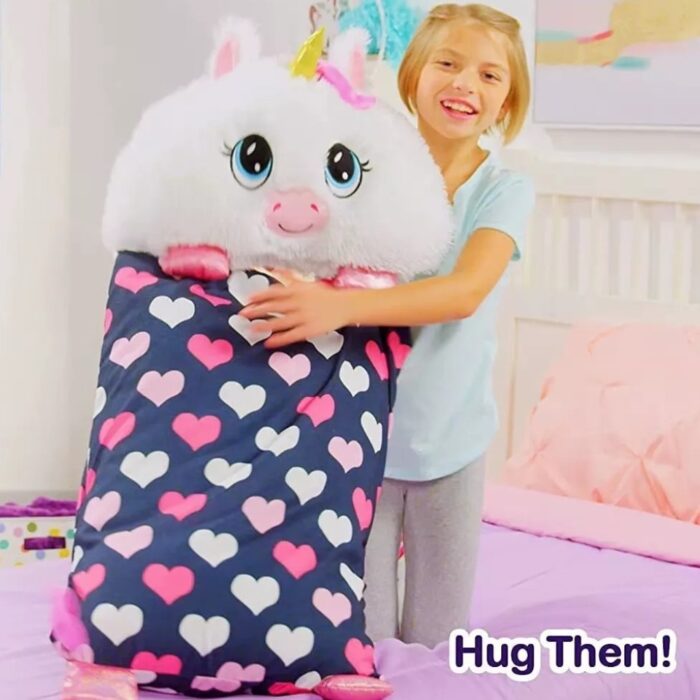 Federa per Cuscino 2 in 1 con Peluche Rimovibile | Copricuscino Soffice Gioco per Bambini - immagine 6