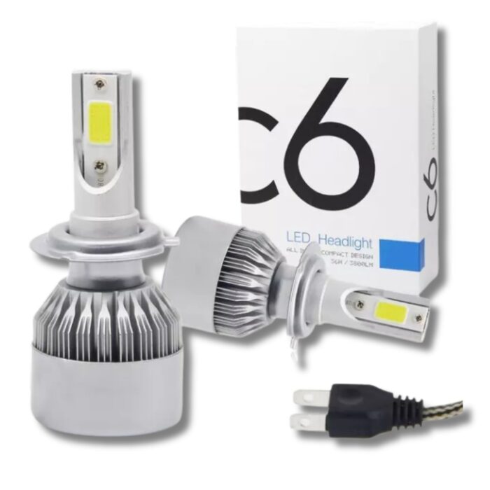 Coppia Lampadine LED H8/H9/H11 C6 per Auto, Moto | Faretti Luce Bianca 6000K 3800LM - immagine 7