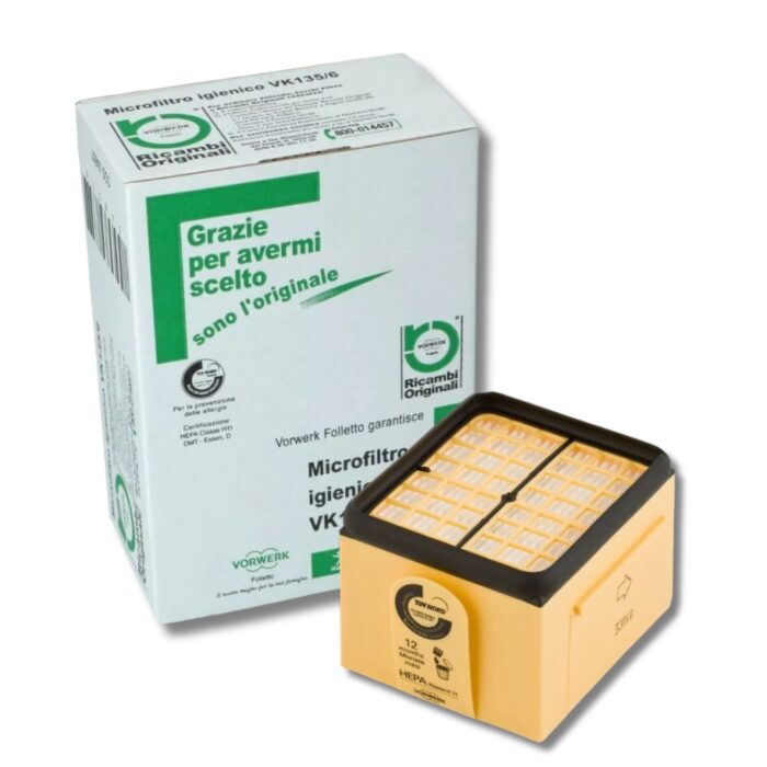 Filtro HEPA per Folletto VK135-VK136 ORIGINALE | Ricambio Igienico per Aspirapolvere Vorwerk - immagine 2