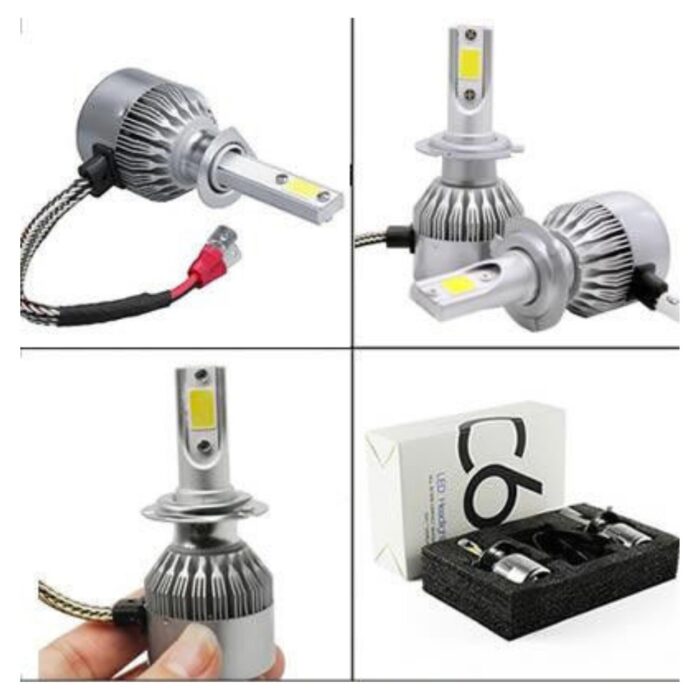 Coppia Lampadine LED H7 C6 per Auto, Moto | Faretti 36W Luce Bianca 6000K - immagine 8