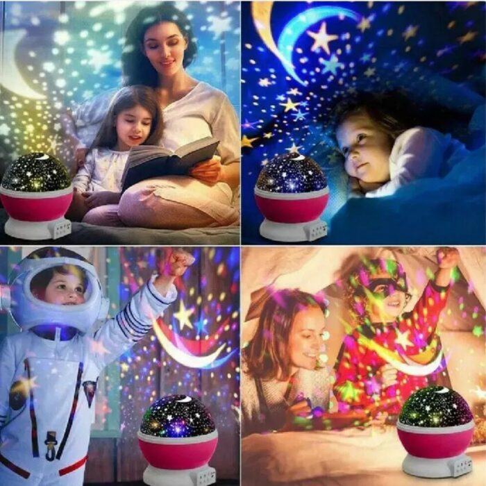 Proiettore Cielo Stellato e Galassia USB | Lampada LED Notturna Rotante per Bambini e Ragazzi - immagine 7