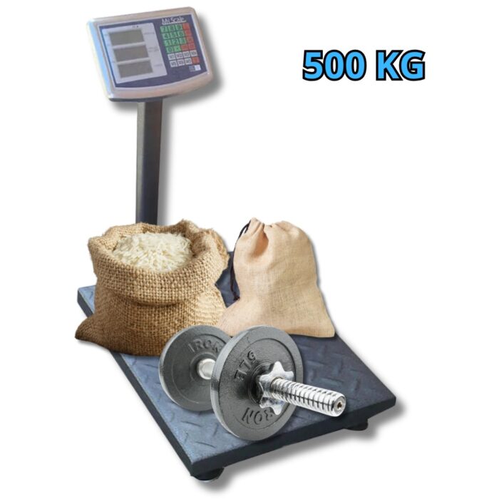 Bilancia Industriale 500Kg da Terra | Piattaforma Display Digitale, Pieghevole Portatile - immagine 2