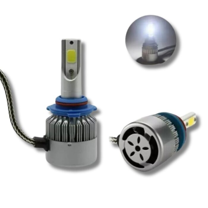 Coppia Lampadine LED H8/H9/H11 C6 per Auto, Moto | Faretti Luce Bianca 6000K 3800LM - immagine 2