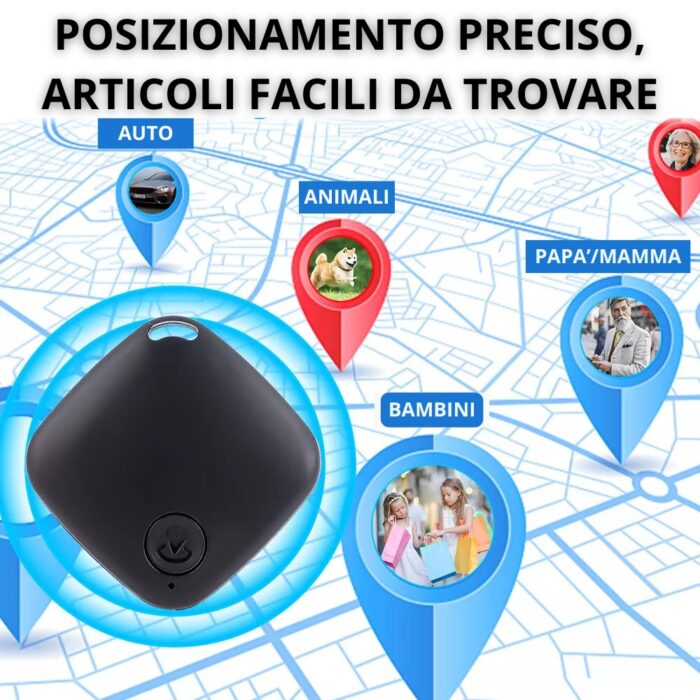 Mini Localizzatore GPS Bluetooth per IOS | Dispositivo di Localizzazione Tracker, Trova Oggetti, Animali, Bambini - immagine 8