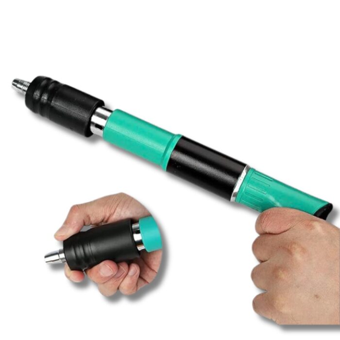 Pistola Sparachiodi ad Aria Compressa | Chiodatrice Manuale con Occhiali di Sicurezza e Chiodi per Cemento, Ferro, Calcestruzzo - immagine 8