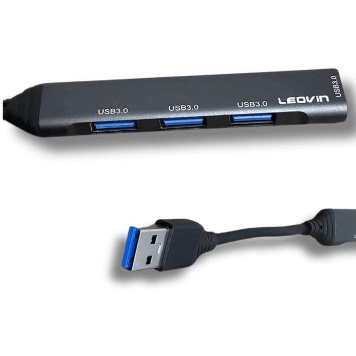 Hub 4 Porte USB 3.0 Alta Velocità per Trasferimento Dati Superveloce - immagine 2