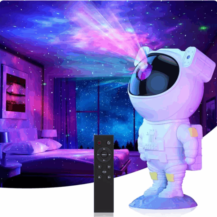 Proiettore Astronauta LED 3 in1 Cielo Stellato 360° con Telecomando - immagine 2
