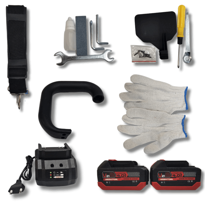 Kit Potatura Estensibile 4m 21V Brushless con Motosega e Forbice - immagine 3