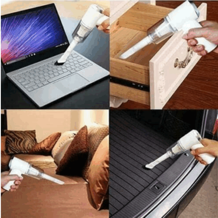 Aspirapolvere Portatile 120W Potente e Senza Fili per Auto e Casa - immagine 3