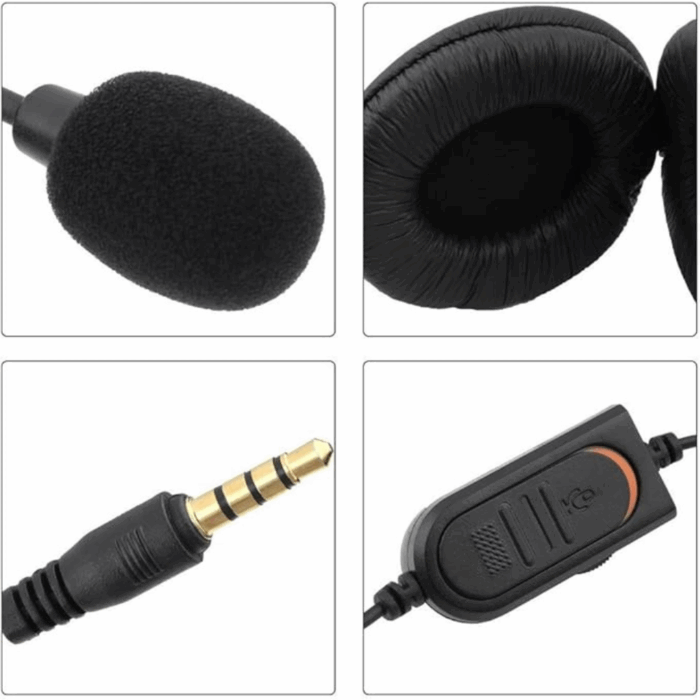 Cuffie da Gioco con Microfono 3.5mm per PS4 e PC | Auricolari Cablati con Audio Stereo - immagine 4