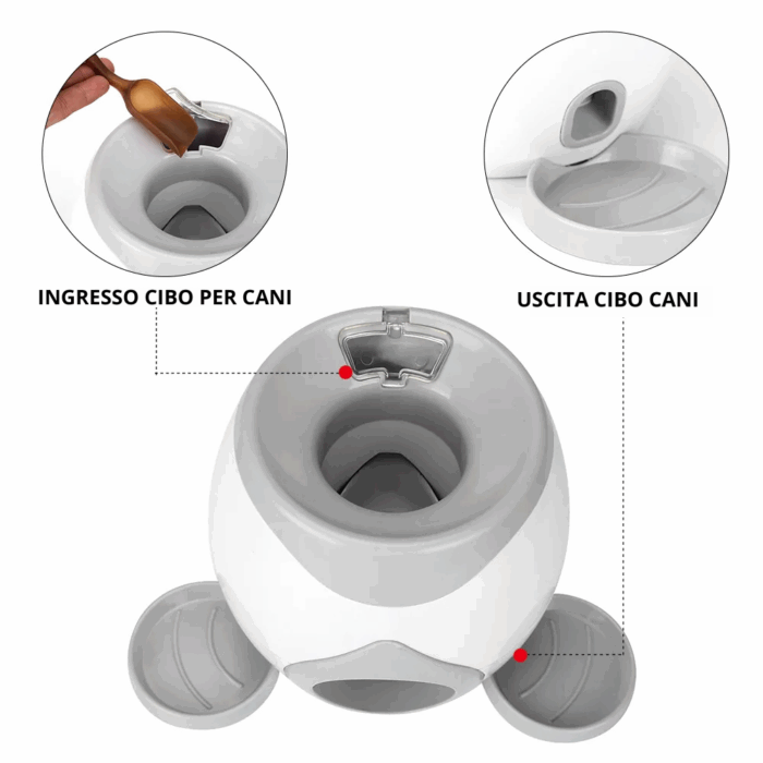 Giocattolo Interattivo per Cani 3 in 1 | Gioco Automatico per Addestramento con Palline - immagine 5