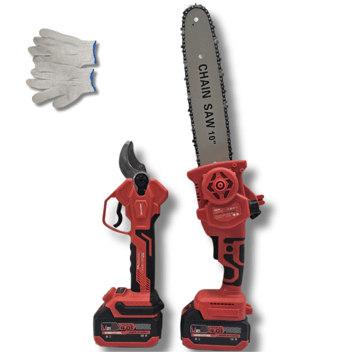 Kit Potatura Estensibile 4m 21V Brushless con Motosega e Forbice - immagine 5