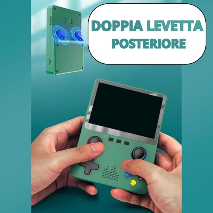 X6 Console di Gioco 3,5" Doppio Analogico 3D | Portatile con Scheda SD 32Gb USB - immagine 8