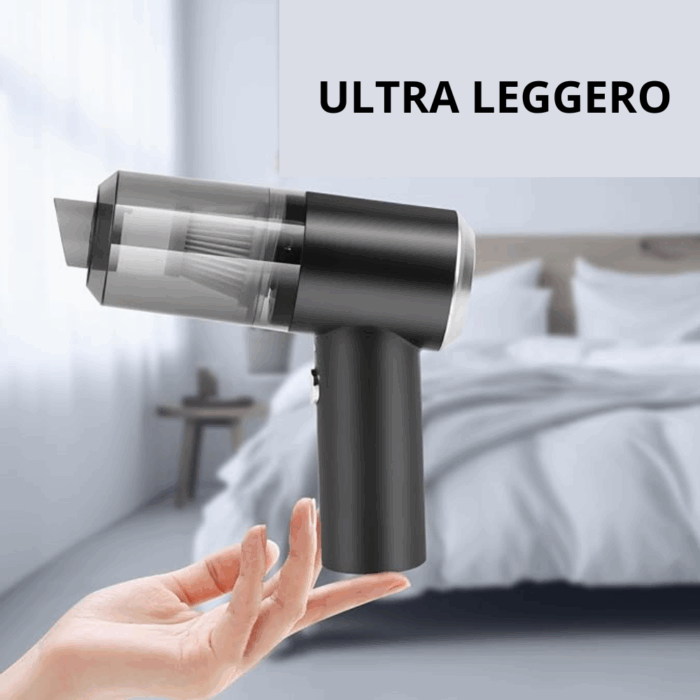 Aspirapolvere Portatile 120W Potente e Senza Fili per Auto e Casa - immagine 8