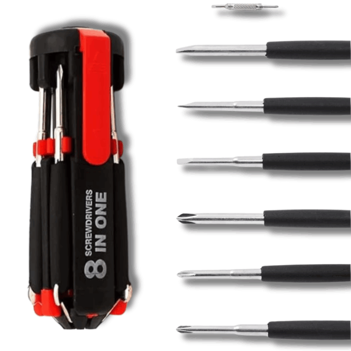 Cacciavite Multifunzione 8 in 1 con Torcia LED Potente - immagine 9