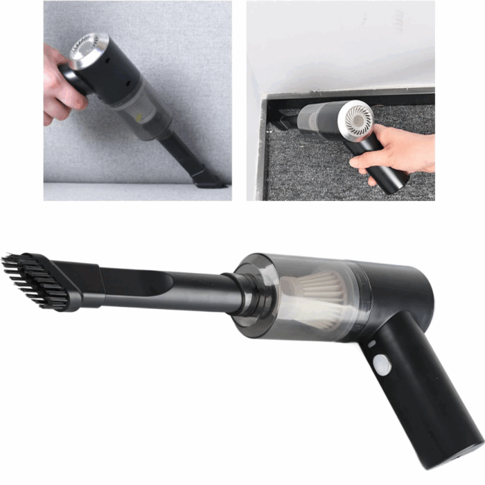 Aspirapolvere Portatile 120W Potente e Senza Fili per Auto e Casa - immagine 9