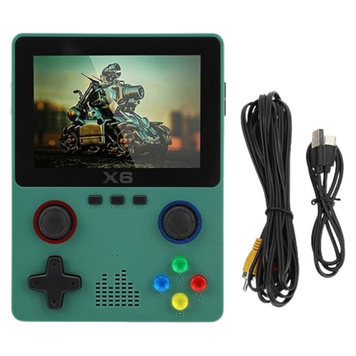 X6 Console di Gioco 3,5" Doppio Analogico 3D | Portatile con Scheda SD 32Gb USB - immagine 7