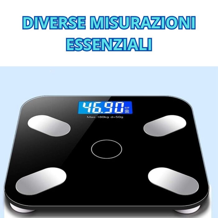 Bilancia Smart Digitale 180Kg Bluetooth | Grasso Corporeo e Composizione - immagine 5