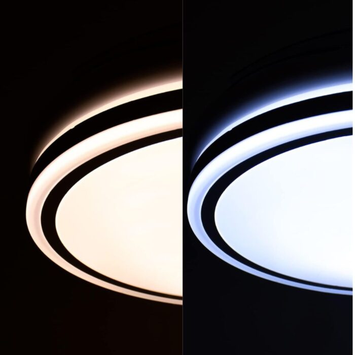 Lampadario con Ventilatore LED 120W, Pale Retrattili 3 Velocità e 3 Tonalità di Luce - immagine 6