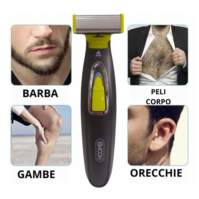 Rasoio Professionale con Doppia Lama Ultrasottile | Regolabarba  USB + 3 Pettini Inclusi - immagine 3