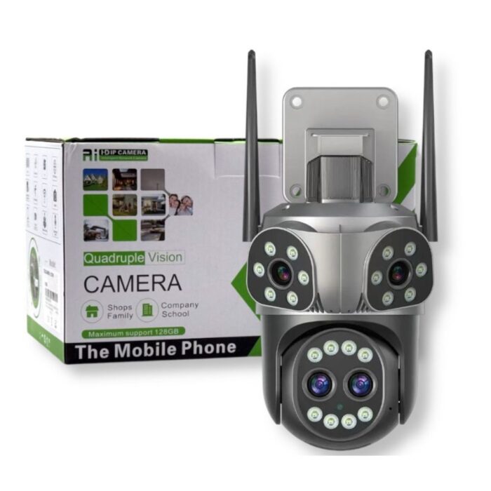 Telecamera PTZ Wi-Fi 360° Quadruple Vision | Audio Bidirezionale e Allarme 8mp - immagine 7