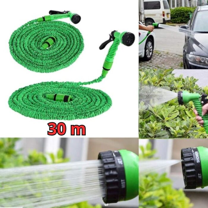 Tubo da Giardino 30m Espandibile 3X | Potente, Estensibile e Anti-Groviglio - immagine 3