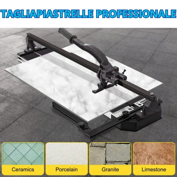 Tagliapiastrelle Professionale 120cm Manuale | Impugnatura Ergonomica e Binario Singolo - immagine 4