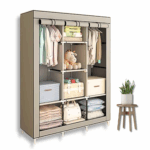 Armadio in Tessuto 170x130x45 cm Richiudibile 6 Ripiani | Guardaroba Compatto