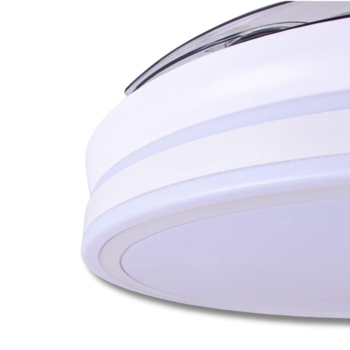 Lampadario con Ventilatore LED 120W, Pale Retrattili 3 Velocità e 3 Tonalità di Luce - immagine 7